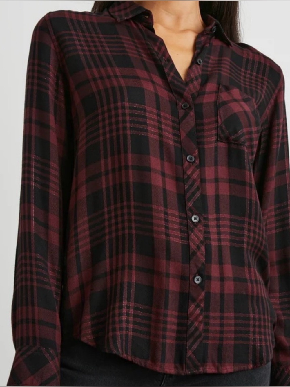 NEW! RAILS HUNTER Black Merlot Lurex - Picture 11 of 11